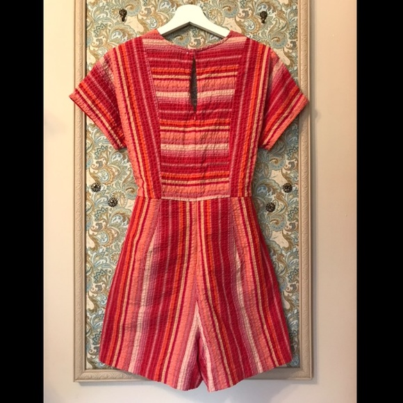 NWT Anthropologie Reva Striped Romper by Greylin - Picture 3 of 6